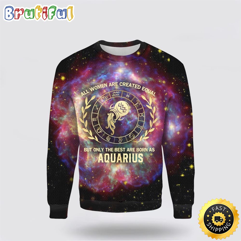 Aquarius Sweater Full Size Colorful Christmas Gift For That Everyone Will Love