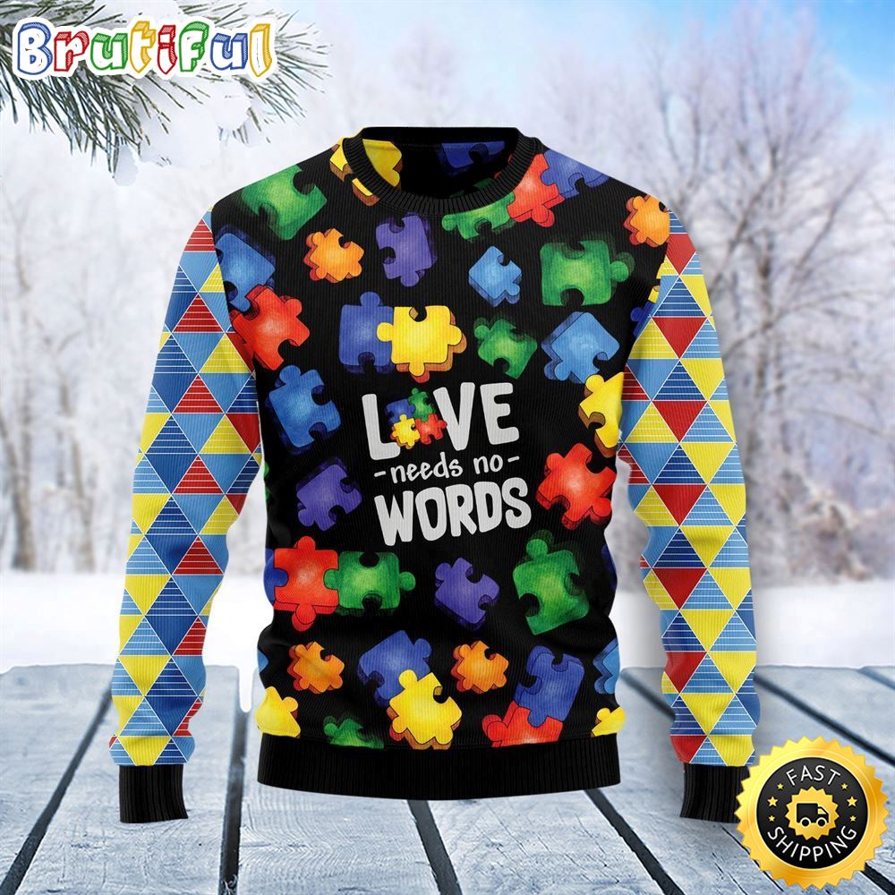 Autism Love Ugly Christmas Sweater Christmas Gift For That Everyone Will Love