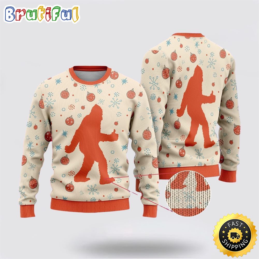 Bigfoot Funny christmas Ugly Christmas Sweater