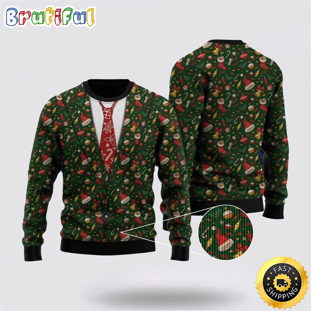 Christmas Santa hat pattern Ugly Christmas Sweater Christmas Gift For That Everyone Will Love