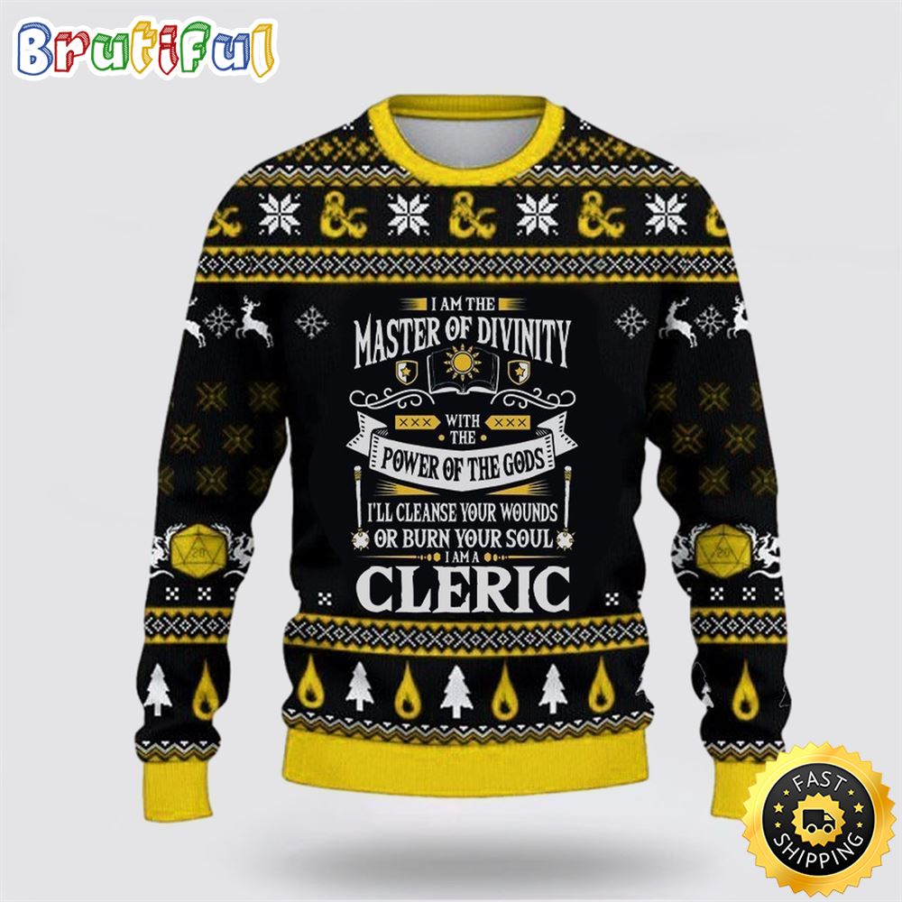 Classes Cleric Ugly Christmas Sweater Christmas Gift For That Everyone Will Love