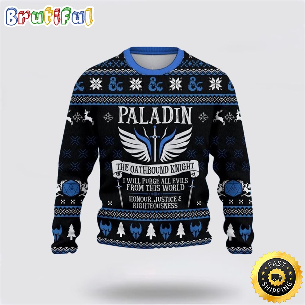 Classes Paladin Ugly Christmas Ugly Sweater Christmas Gift For That Everyone Will Love