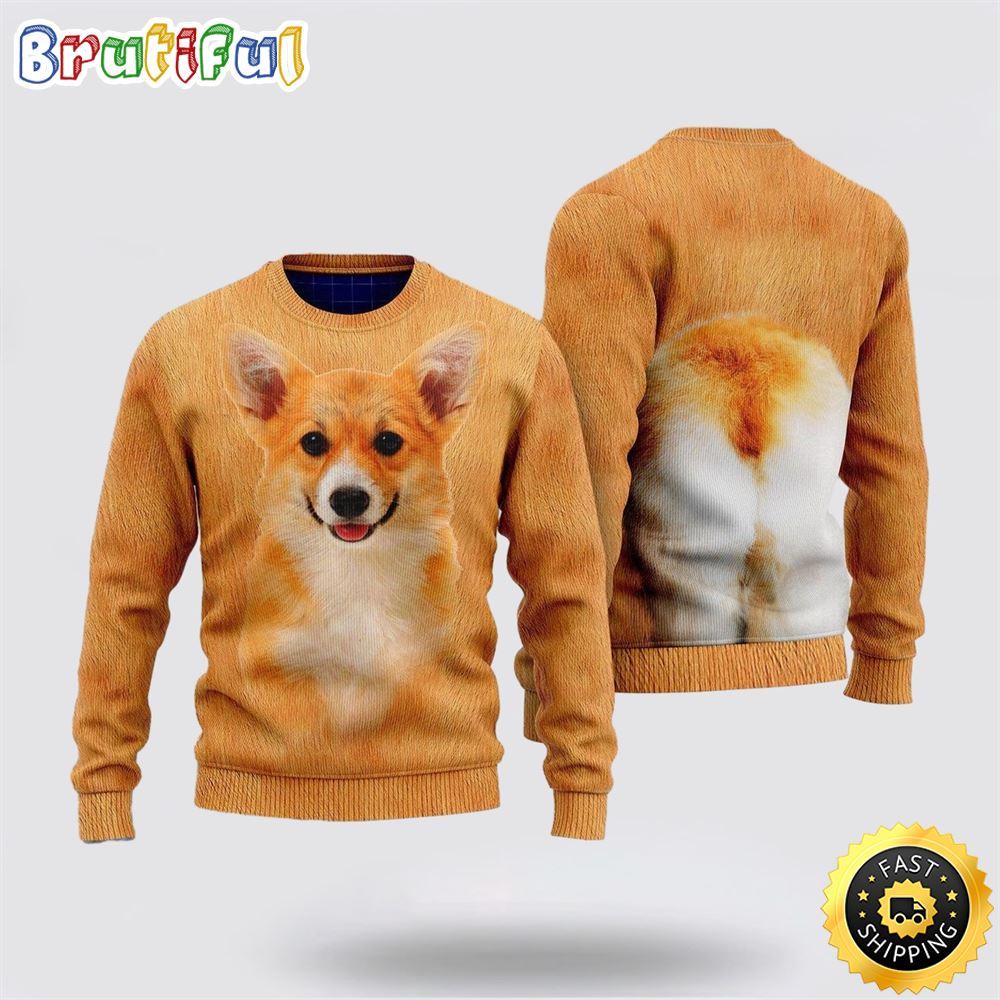 Corgi Ugly Christmas Sweater Show Your Love For Your Furry Friend