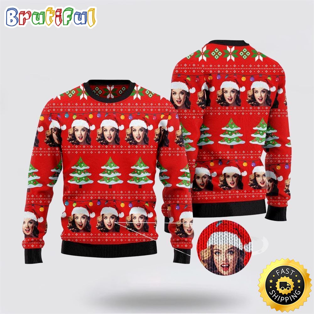 Custom Family Members & Friends Face Christmas Sweater Christmas Gift For That Everyone Will Love