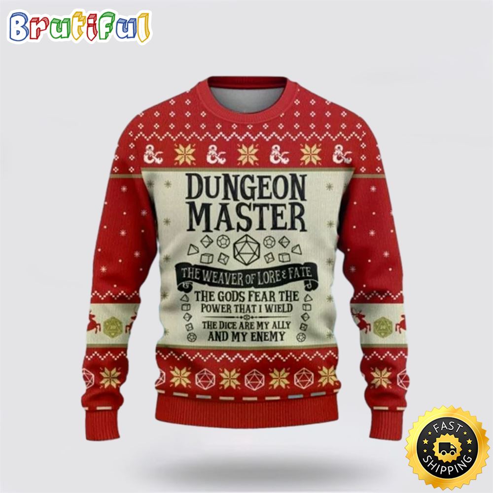 Dungeon Master Ugly Christmas Sweater Christmas Gift For That Everyone Will Love