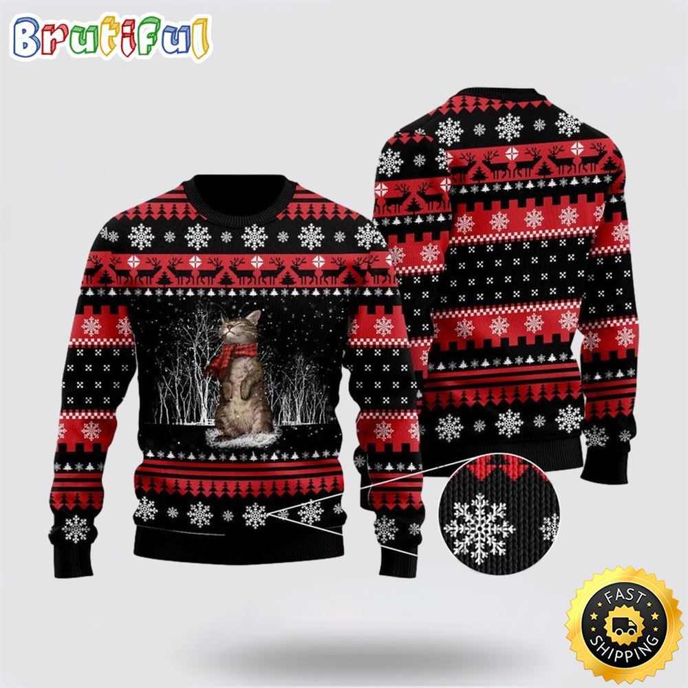 It'S The Most Wonderful Time Of The Year Ugly Christmas Sweater Perfect Christmas Gift For Cat Lover