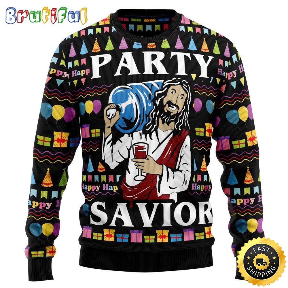 Jesus's Party Ugly Christmas Sweater Gifts For Christian Families