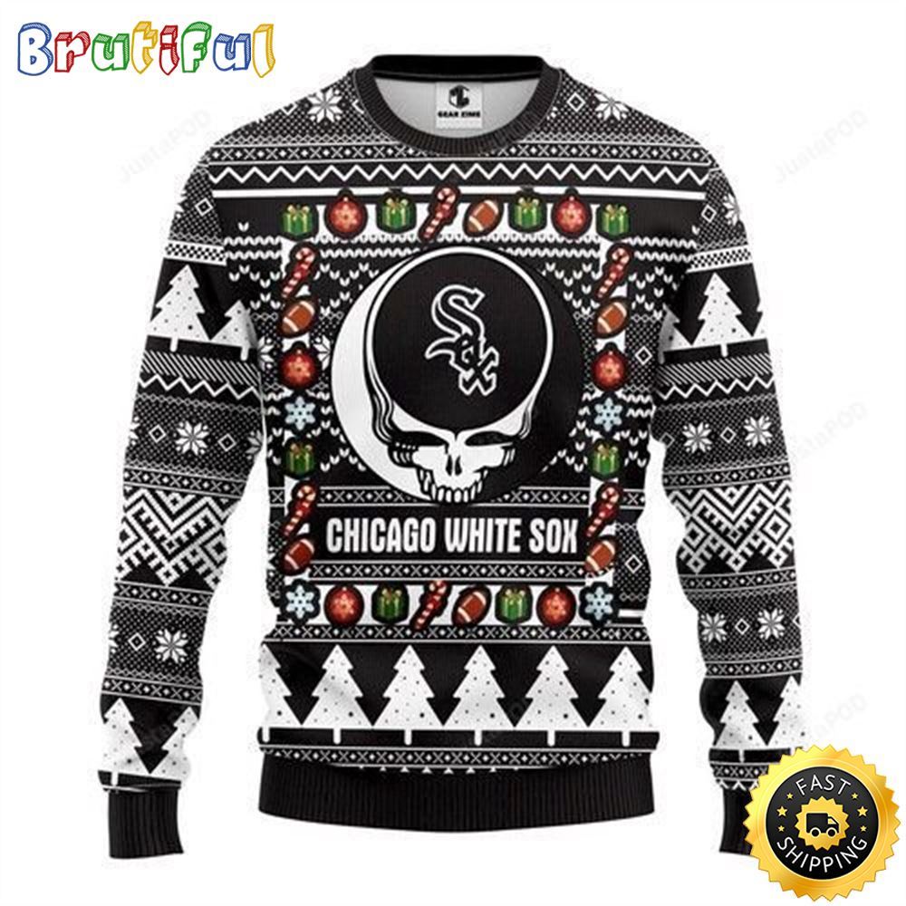 MLB Chicago White Sox Ugly Christmas Sweater The Intelligence Of The Skull Unisex Sweater