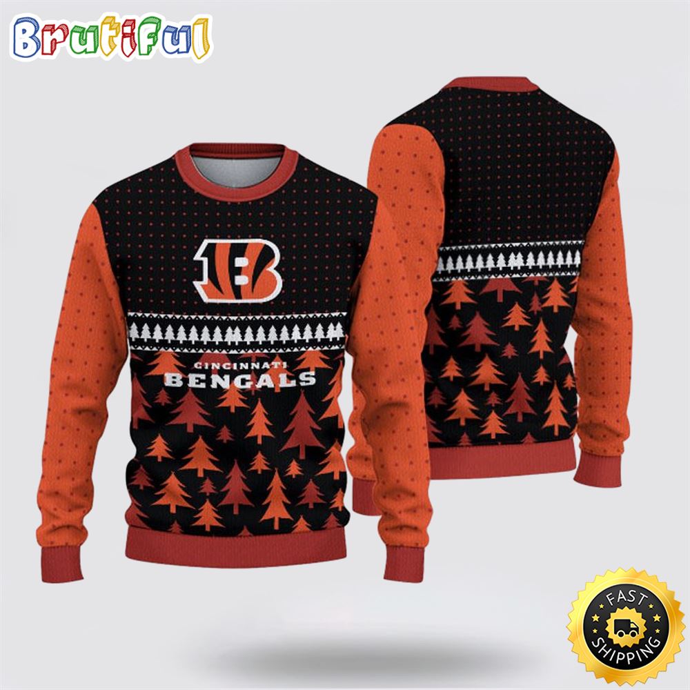 NFL Cincinnati Bengals Ugly Sweater Christmas Show Team Spirit