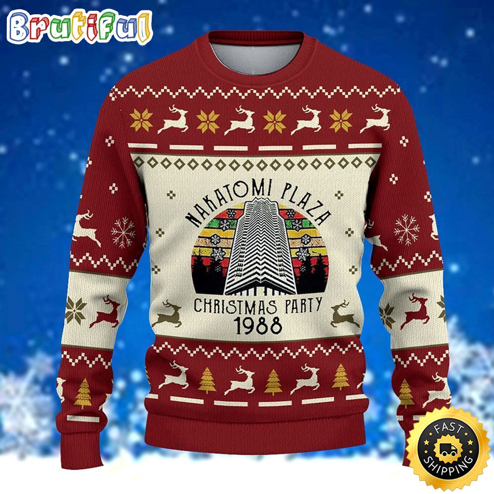 Nakatomi Plaza Christmas Party 1988 Ugly Sweater Christmas Gift For That Everyone Will Love
