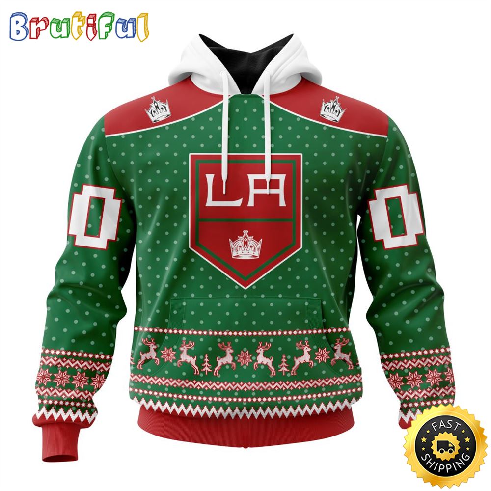 Personalized NHL Los Angeles Kings Special Ugly Christmas All Over Print 3D Hoodie Unisex Hoodie Tshirt Sweatshirt