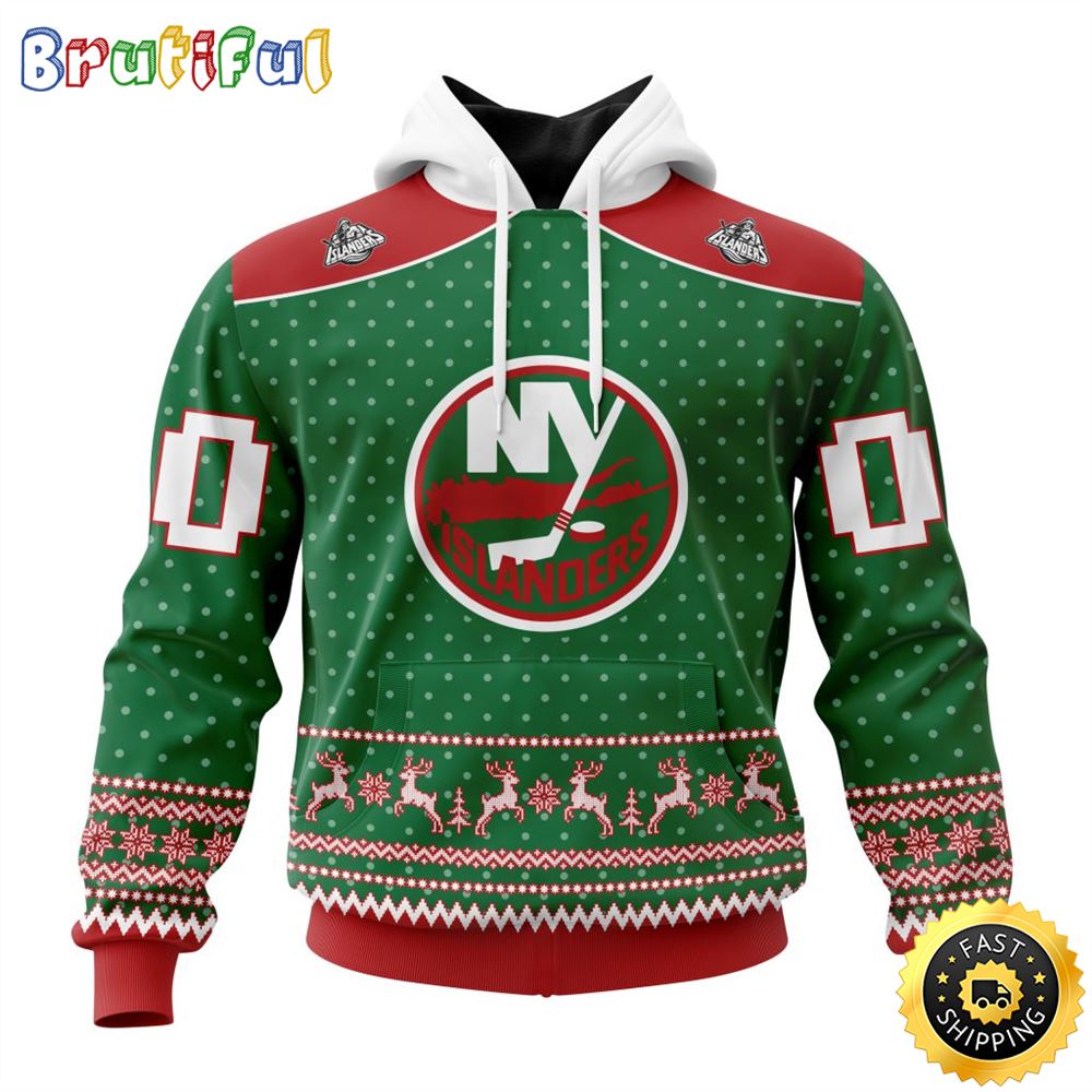 Personalized NHL New York Islanders Special Ugly Christmas All Over Print 3D Hoodie Unisex Hoodie Tshirt Sweatshirt