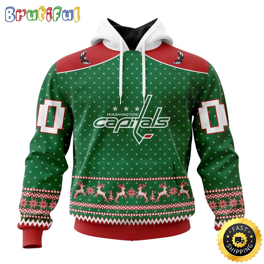 Personalized NHL Washington Capitals Special Ugly Christmas All Over Print 3D Hoodie Unisex Hoodie Tshirt Sweatshirt