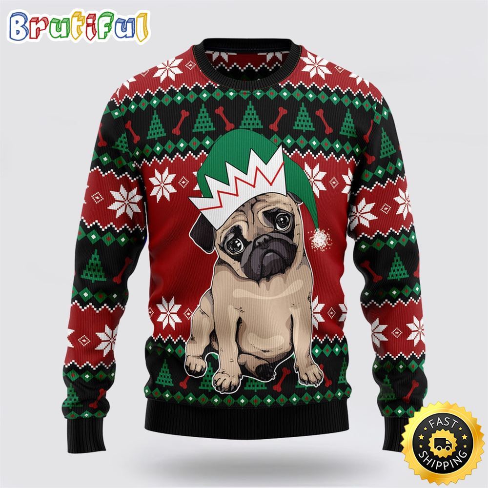 Pug Cute Ugly Christmas Sweater Show Your Love For Your Furry Friend