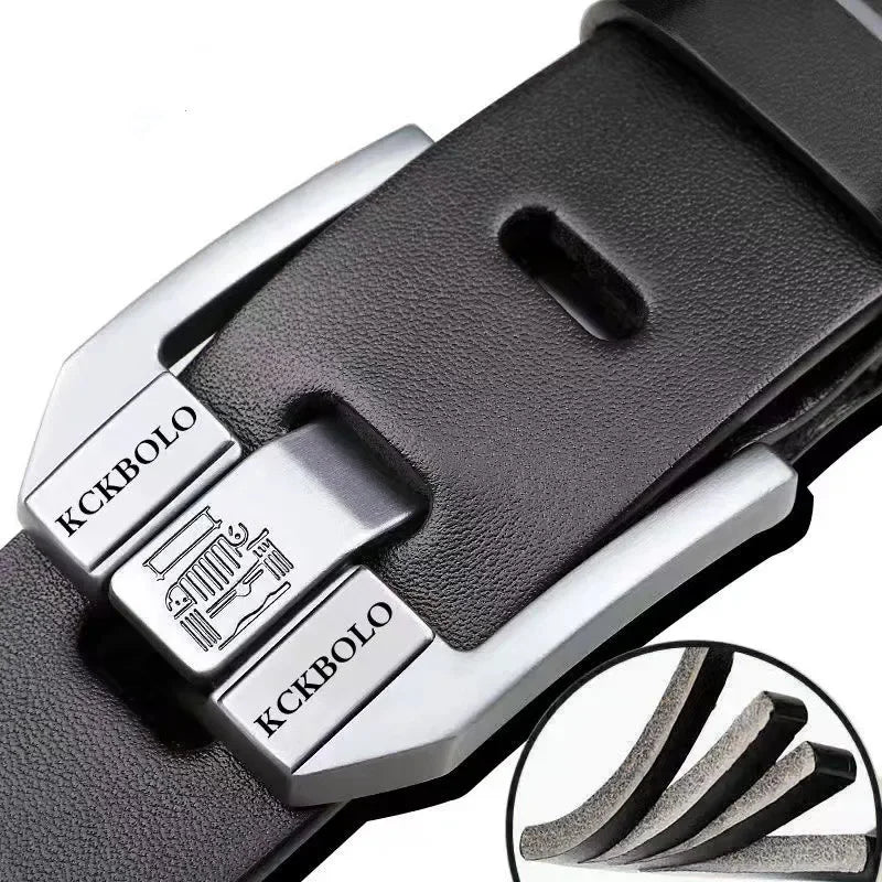 Fashionable High-Quality Men's Belt Genuine Leather bussines women belt And Gentlemen Premium Quality Belt for men