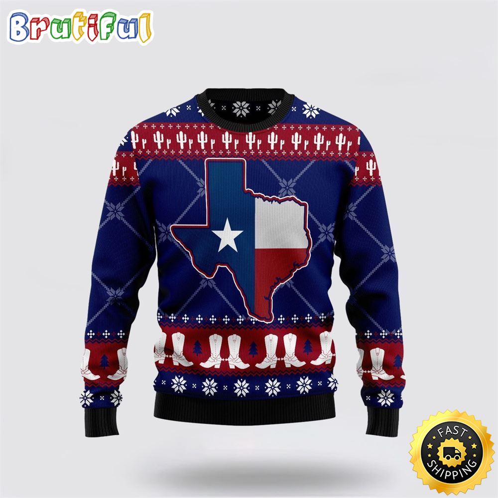 Texas Map Symbols Pattern Ugly Christmas Sweater Christmas Gift For That Everyone Will Love