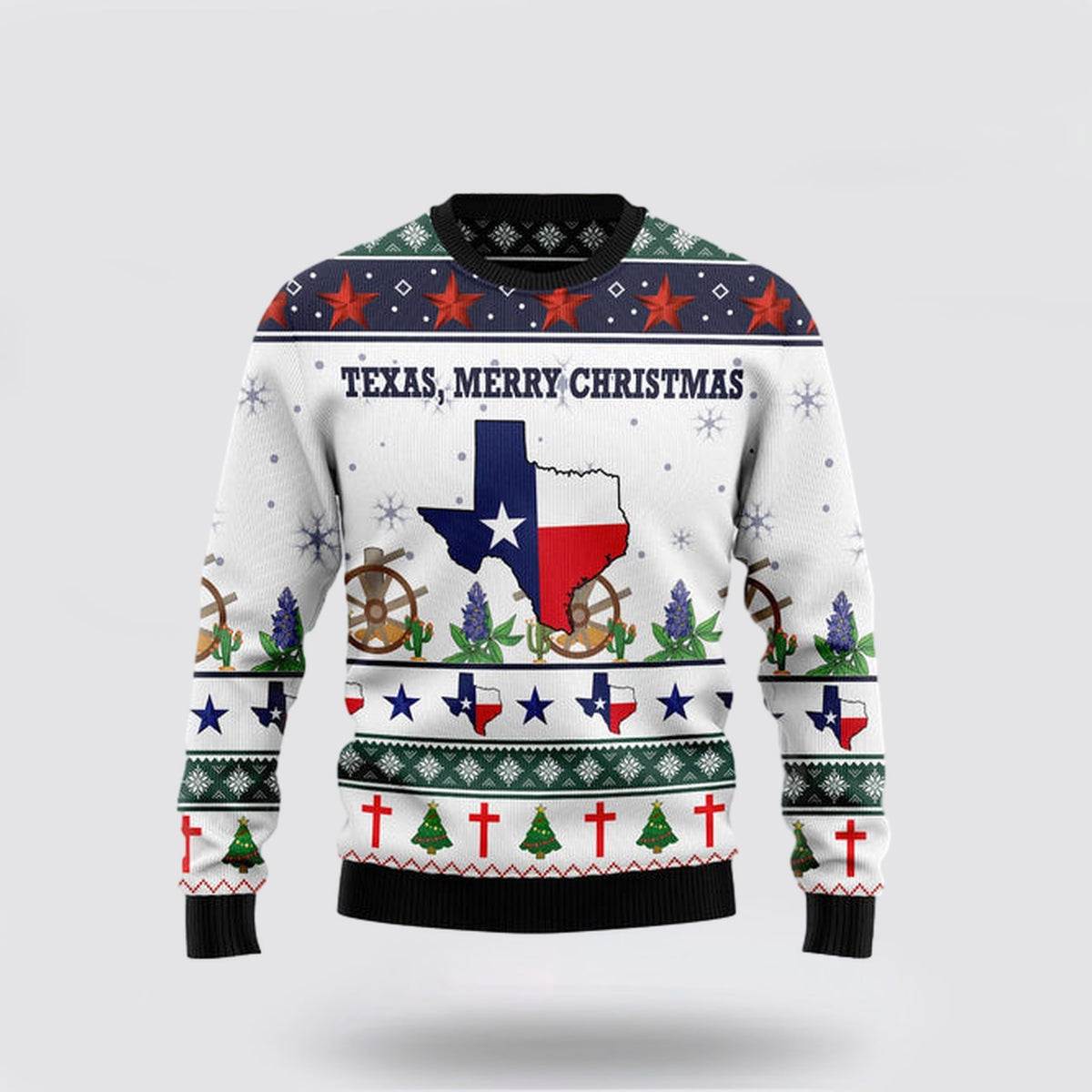 Texas Merry Christmas Unisex Womens & Mens Couples Matching Friends Ugly Christmas Holiday Sweater Christmas Gift For That Everyone Will Love