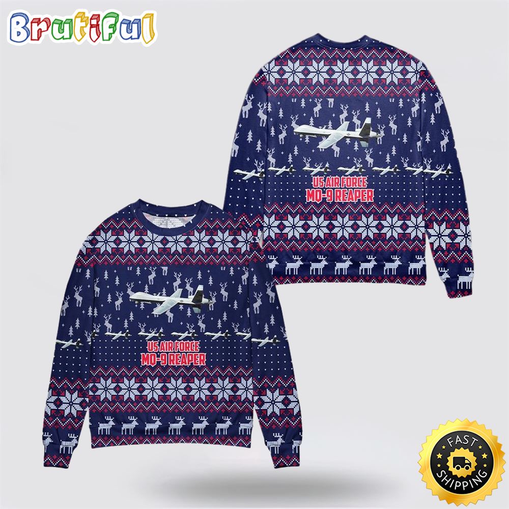 US Air Force MQ-9A Reaper Sweater 3D