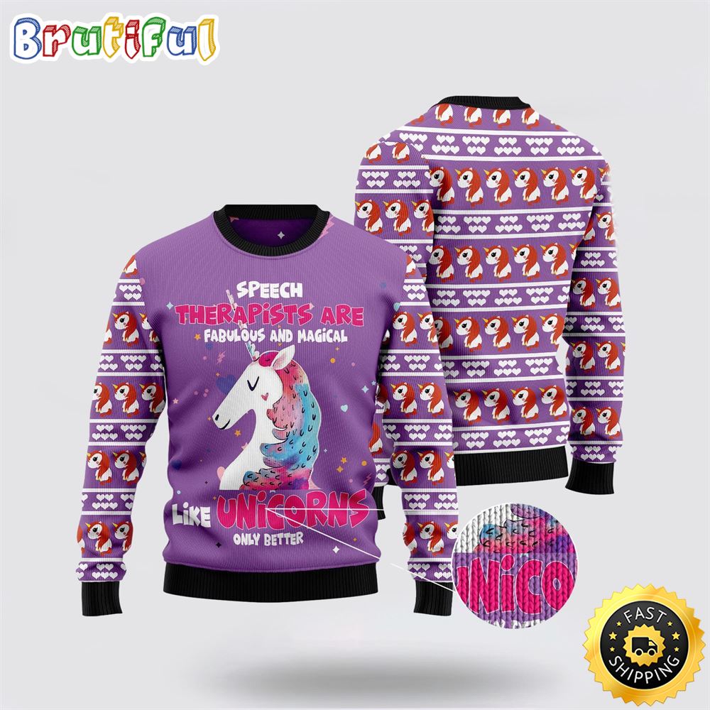 Unicorn Magical Ugly Christmas Sweater Perfect Gifts For Friends