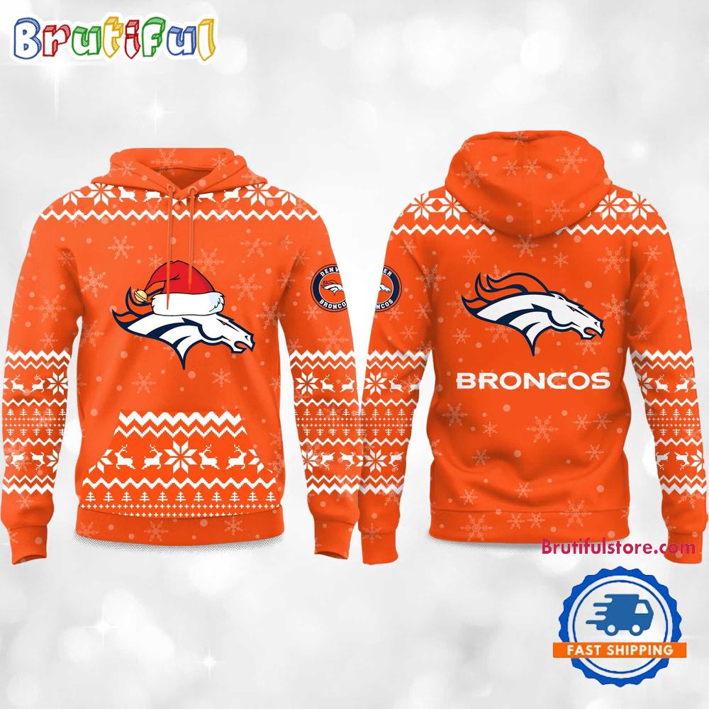 Denver Broncos 2025 Reindeer Football Christmas New Hoodie Shirt