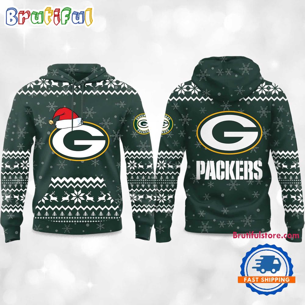 Green Bay Packers 2025 Reindeer Football Christmas New Hoodie Shirt