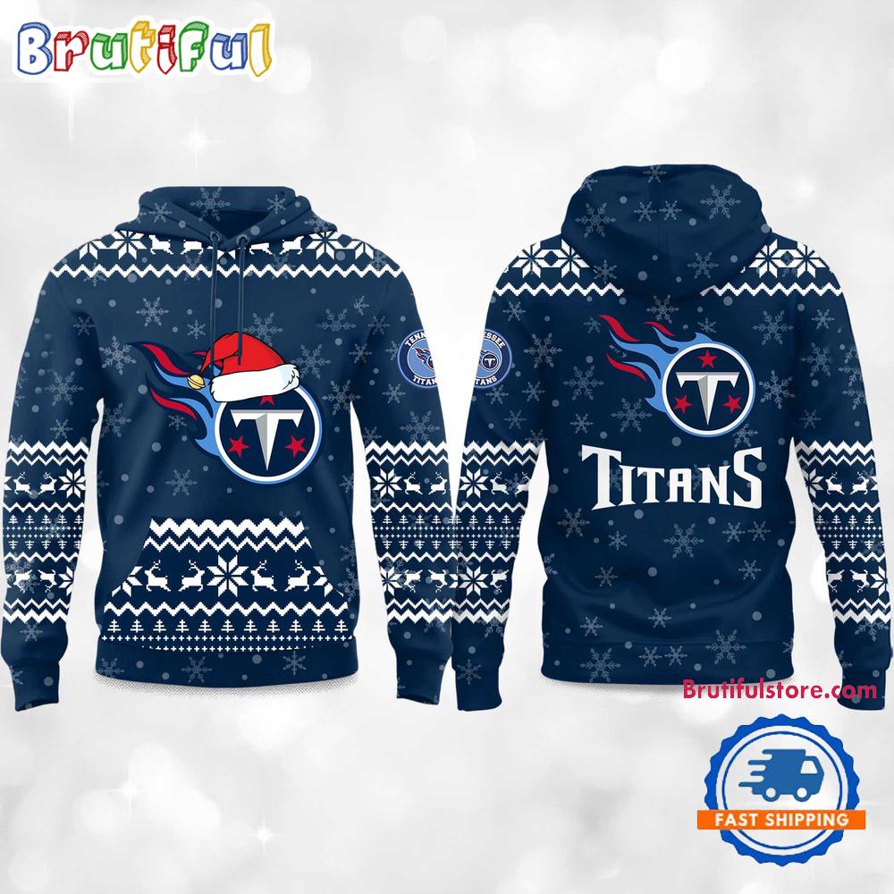 Tennessee Titans 2025 Reindeer Football Christmas New Hoodie Shirt